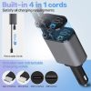 120w Retractable Car Charger Mobile Phone USB 12v